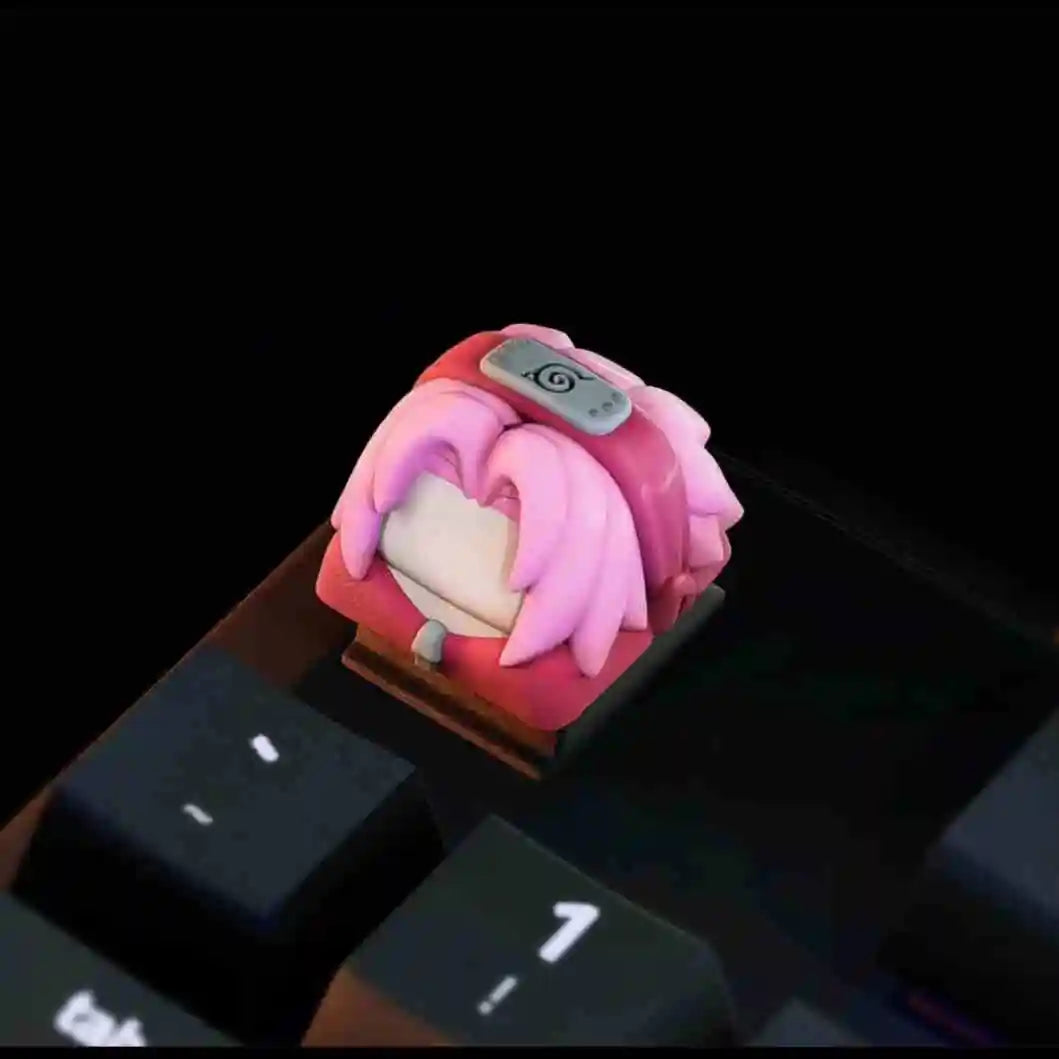 New Cartoon Naruto Sasuke Mechanical Keycap Haruno Sakura Keyboard Keycaps Animation Peripheral Creative Keycaps Gift