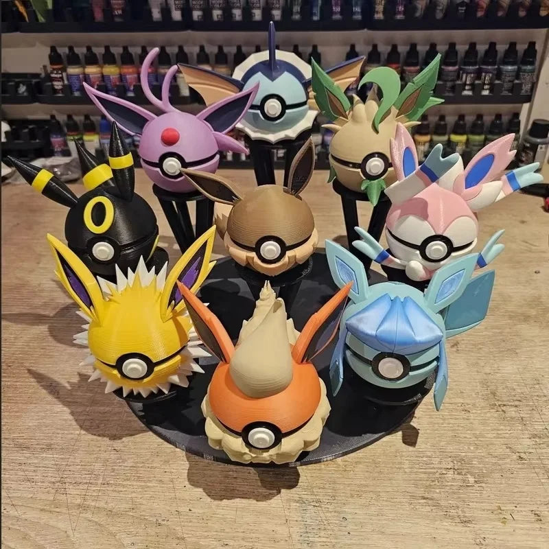 3D Printed Poké Ball Pokemon Form Sphere Figures Model Statue Desktop Ornament Model Trendy Toy Surprise Gift Collectible