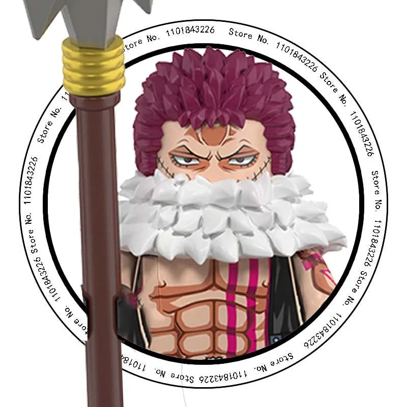 ONE PIECE Luffy  Zoro Nami Sanji Chopper Bloques de construcción Mini Figuras de acción Accesorios Regalos de Halloween y Navidad para niños