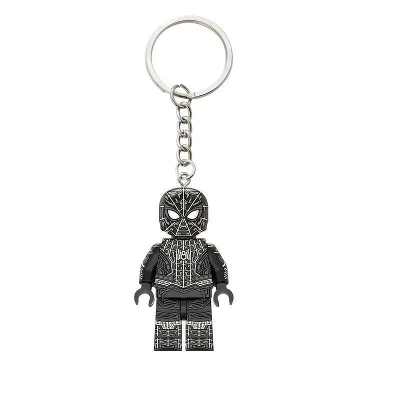 Marvel Spider-Man Keychain Creative Cartoon Character School Bag Pendant Kawaii Gift Toy Cute Keychain Jewelry Desktop Ornament