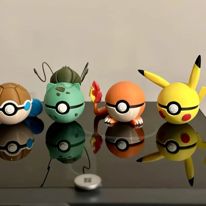 3D Printed Poké Ball Pokemon Form Sphere Figures Model Statue Desktop Ornament Model Trendy Toy Surprise Gift Collectible