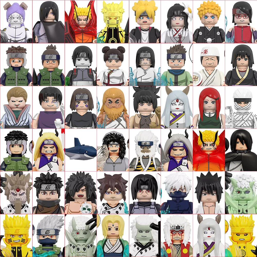 2026 NEW NARUTO  Anime Ladrillos Mini Figuras de Acción Juguetes Bloques de Construcción Regalos