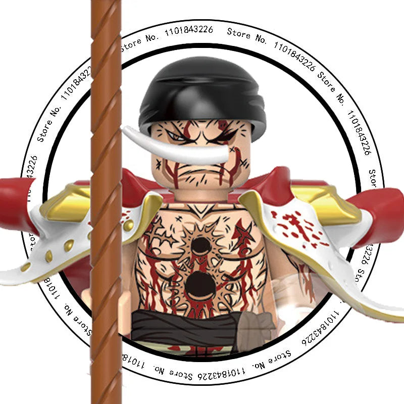 ONE PIECE Luffy  Zoro Nami Sanji Chopper Bloques de construcción Mini Figuras de acción Accesorios Regalos de Halloween y Navidad para niños