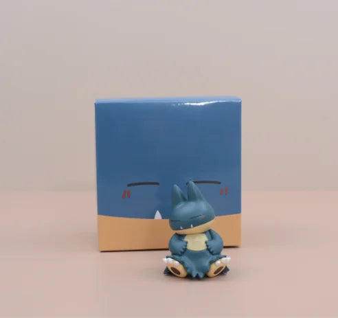 Kawaii Anime Pokemon Snorlax Psyduck Action Figure Cute Model Car Ornaments Gifts Home Portable Ornaments Decoration Toys Gifts