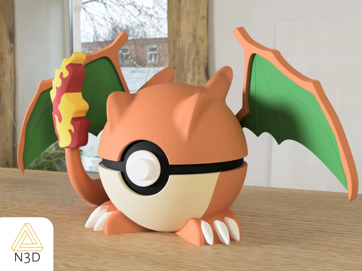 3D Printed Poké Ball Pokemon Form Sphere Figures Model Statue Desktop Ornament Model Trendy Toy Surprise Gift Collectible