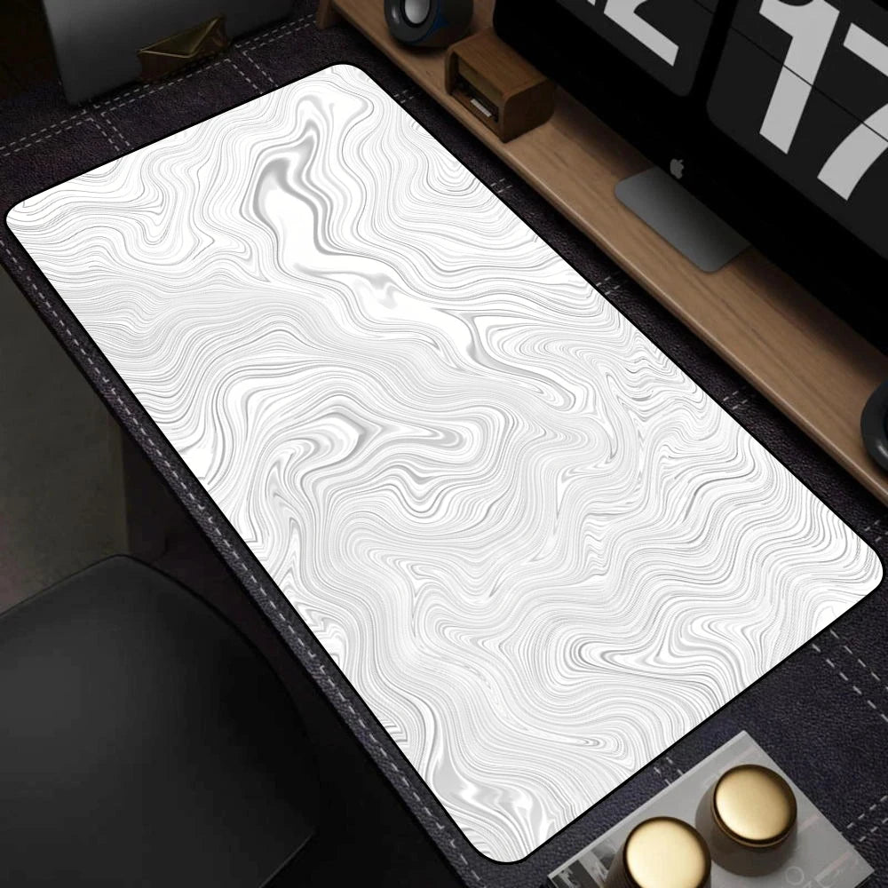 Art Mousepad 900x400 Black White Desk Protector Mat On The Table Pads Laptop Computer Mat Strata Liquid Mouse Pad Xxl Desk Mats