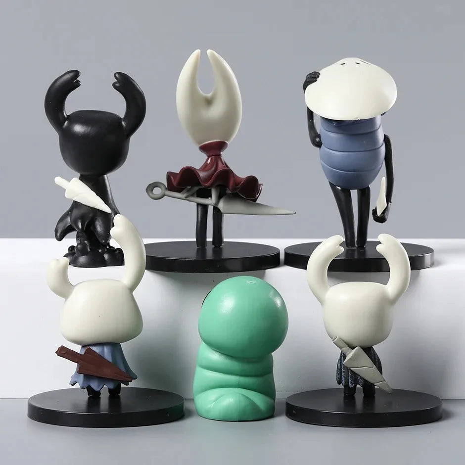 3pcs/6pcs Hollow Knight Silk Song Knight Hornet Grub Zote Quirrel Shade Cornifer Myla PVC Figure Model Ornament Toy Collection G