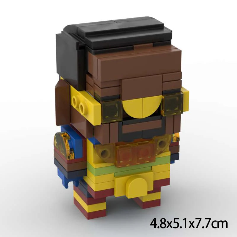 Moive Series Black Robe Team Action Character Building Blocks MOC  Starlight Assembly Model Puzzle Toy Birthday Gift