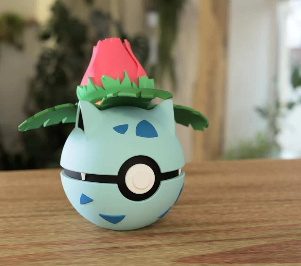 3D Printed Poké Ball Pokemon Form Sphere Figures Model Statue Desktop Ornament Model Trendy Toy Surprise Gift Collectible