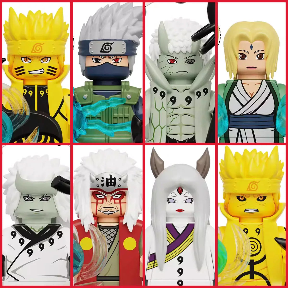 2026 NEW NARUTO  Anime Ladrillos Mini Figuras de Acción Juguetes Bloques de Construcción Regalos