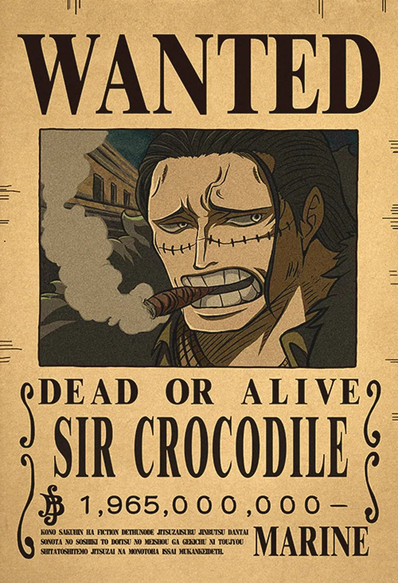 One Piece Luffy Gear 5 Nika Billion Bounty Wanted Posters Four Emperors Anime Action Figures Vintage Wall Decoration Poster Toys