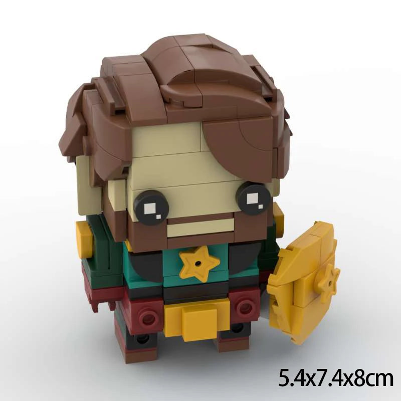 Moive Series Black Robe Team Action Character Building Blocks MOC  Starlight Assembly Model Puzzle Toy Birthday Gift
