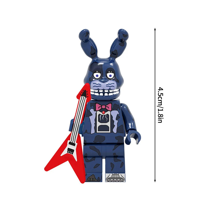 Mini Bricks Bonnie Ornament Building Block Games Figure Chica Foxy Bear Freddy Fazbear Toy Accessories Party Gifts