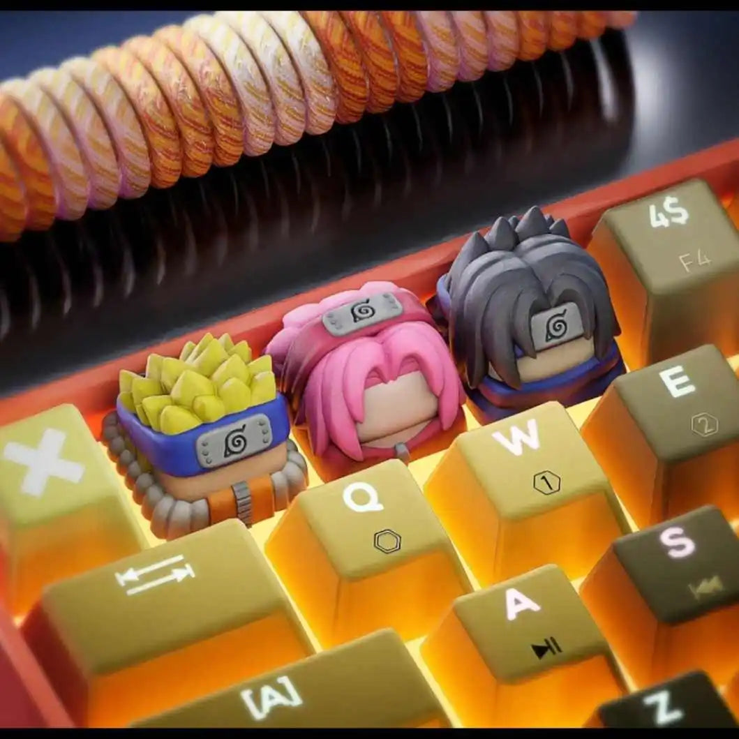 New Cartoon Naruto Sasuke Mechanical Keycap Haruno Sakura Keyboard Keycaps Animation Peripheral Creative Keycaps Gift