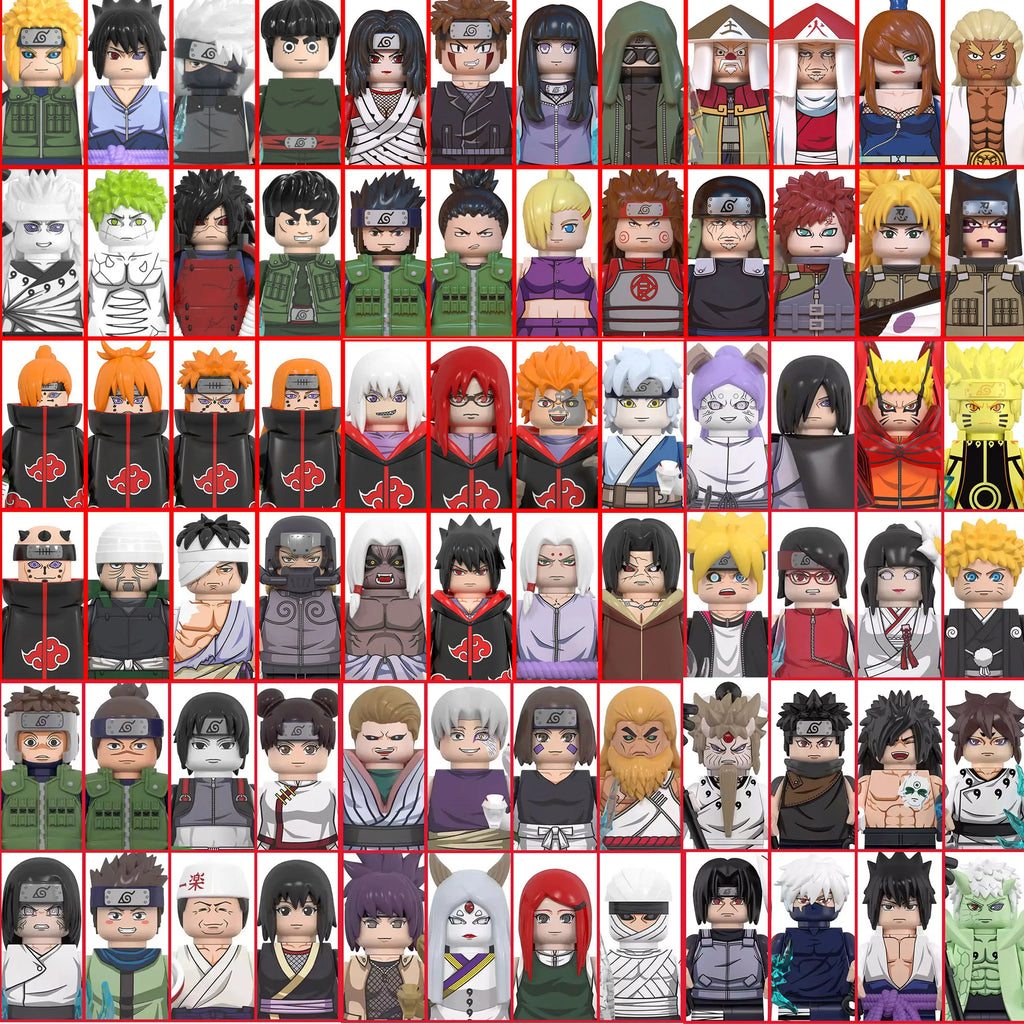 2026 NEW NARUTO  Anime Ladrillos Mini Figuras de Acción Juguetes Bloques de Construcción Regalos