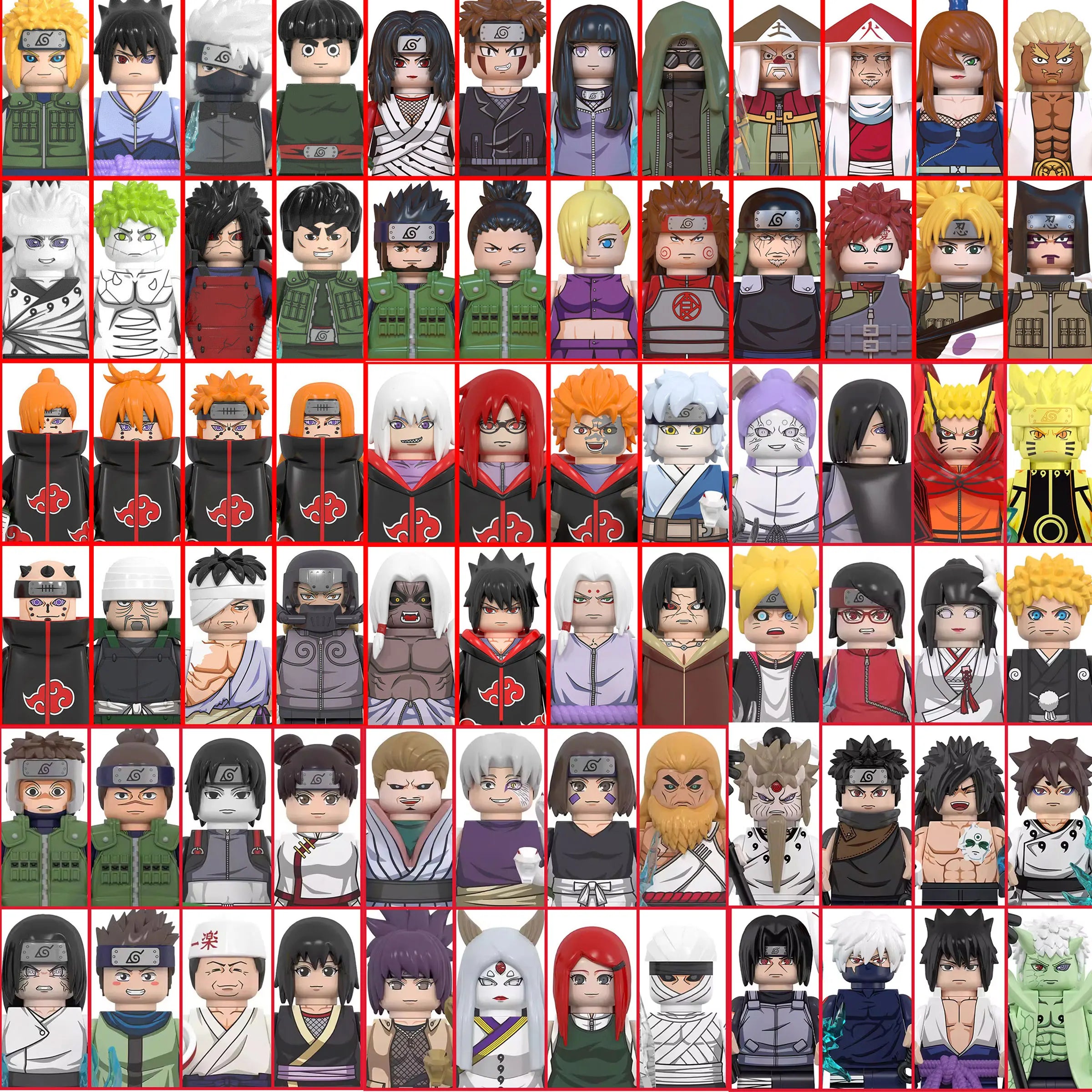 2026 NEW NARUTO  Anime Ladrillos Mini Figuras de Acción Juguetes Bloques de Construcción Regalos